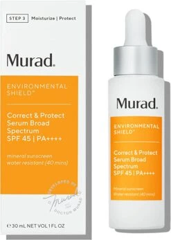 Murad Correct & Protect Serum Broad Spectrum SPF 45 PA++++ (1 Oz)